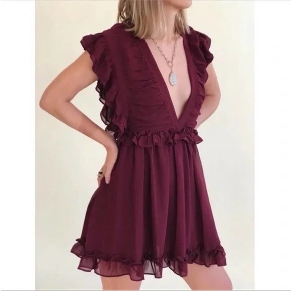 Storia Ruffle Mini Dress - Picture 8 of 9